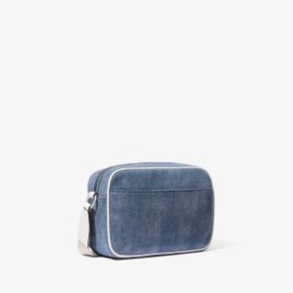 NWT F/S  Jet Set Medium Denim Crossbody Bag with Case for Apple Airpods Pro - Picture 4 of 4